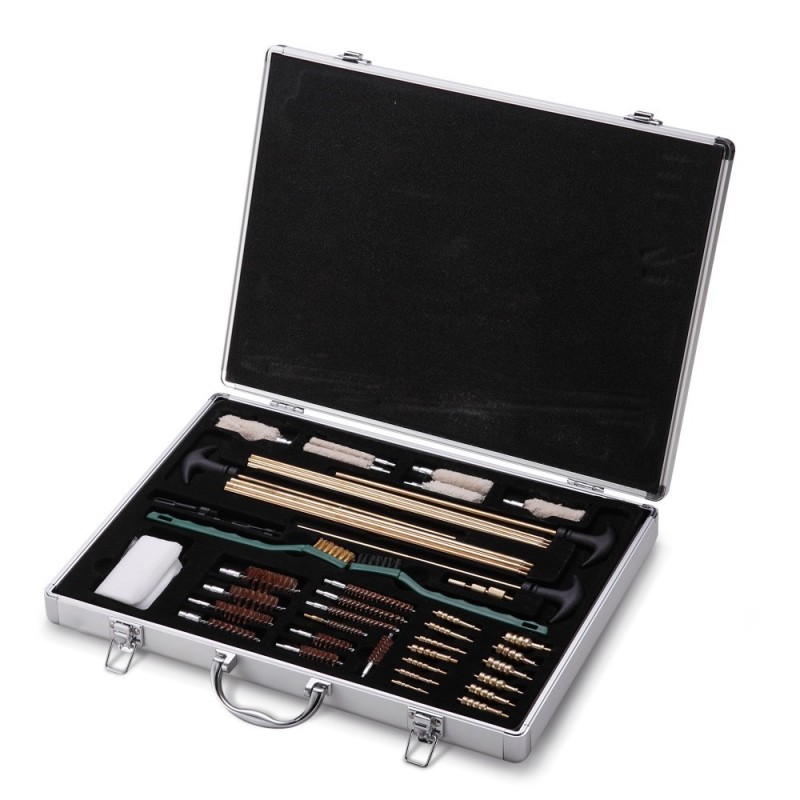 KIT LIMPIEZA TODOS LOS CALIBRES MALETA INOX. KIT LIMPIEZA TODOS LOS CALIBRES MALETA INOX.