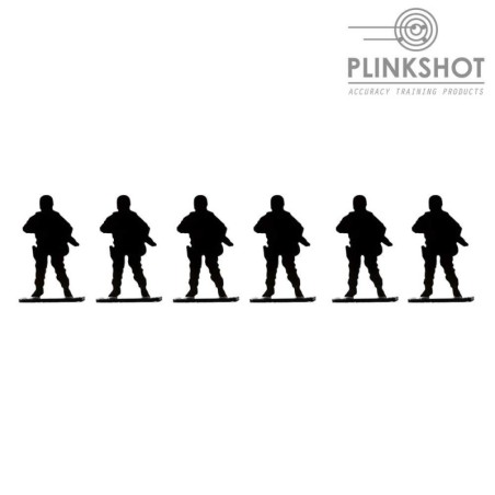 Diana silueta soldado en espera Plinkshot - 6 elementos