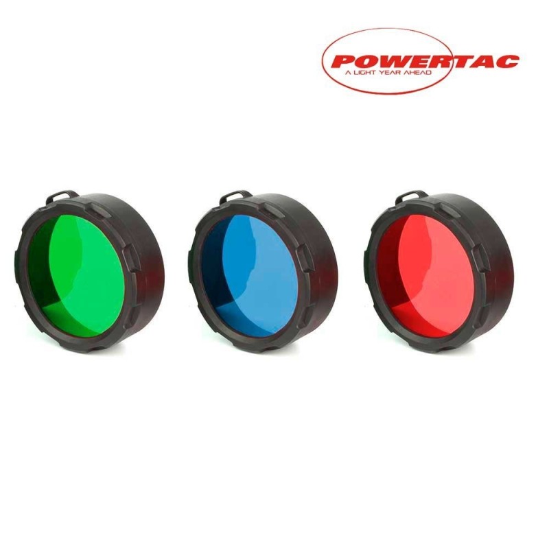 Filtros para linternas Powertac