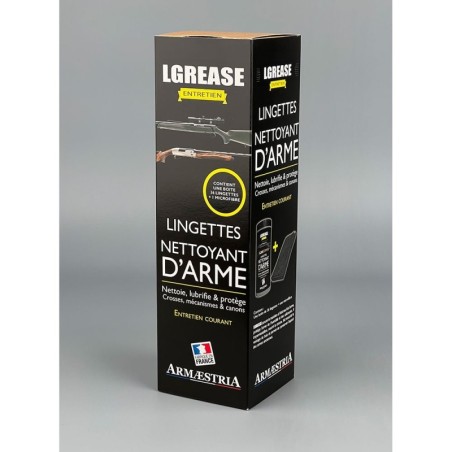 LGREASE EO. Toallitas limpiadoras + toalla microfibra ARMEFIBRE