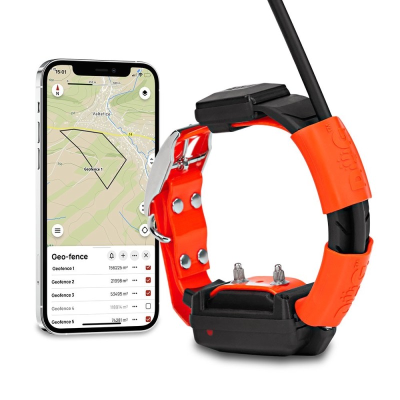 Collar localizador GPS Para Perros Dogtrace X30T color Naranja