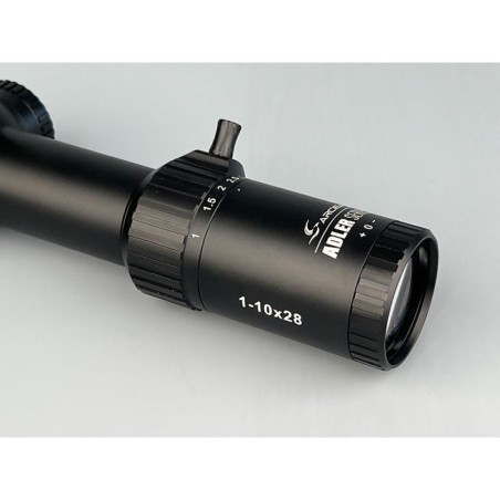 Visor ADLER 1-10x28 - Tubo 34mm - Ret. ilu. - 4A