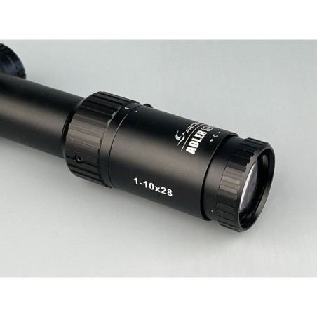 Visor ADLER 1-10x28 - Tubo 34mm - Ret. ilu. - 4A