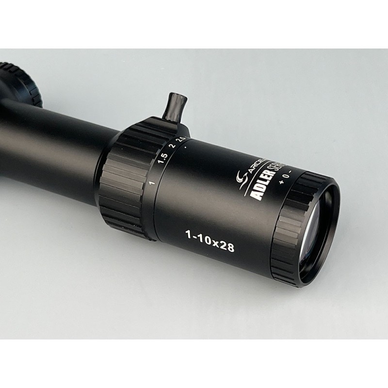 Visor ADLER 1-10x28 - 34mm - Ret. ilu. - Fibra Ultra Iluminada