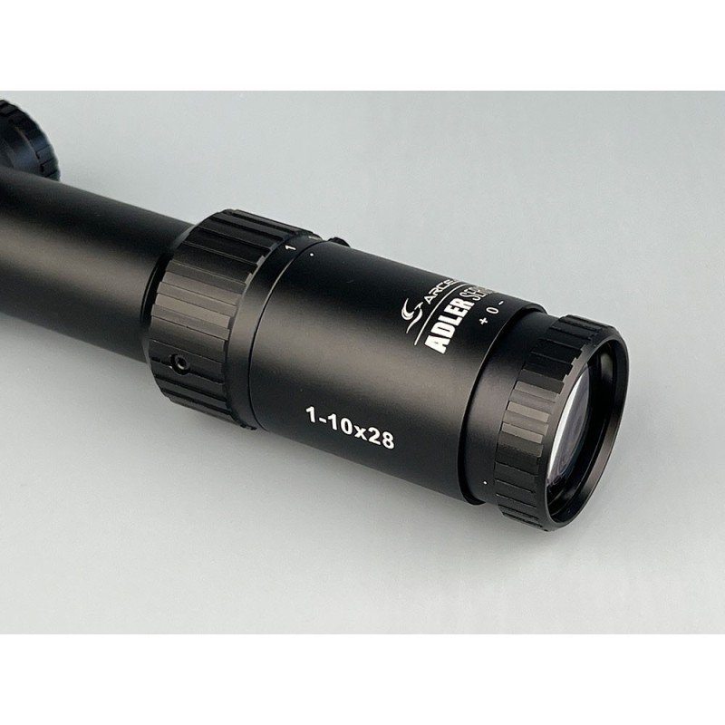 Visor ADLER 1-10x28 - 34mm - Ret. ilu. - Fibra Ultra Iluminada